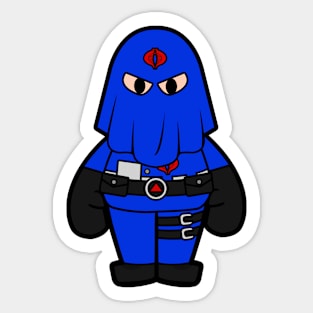 cobra commander retro chibi Sticker